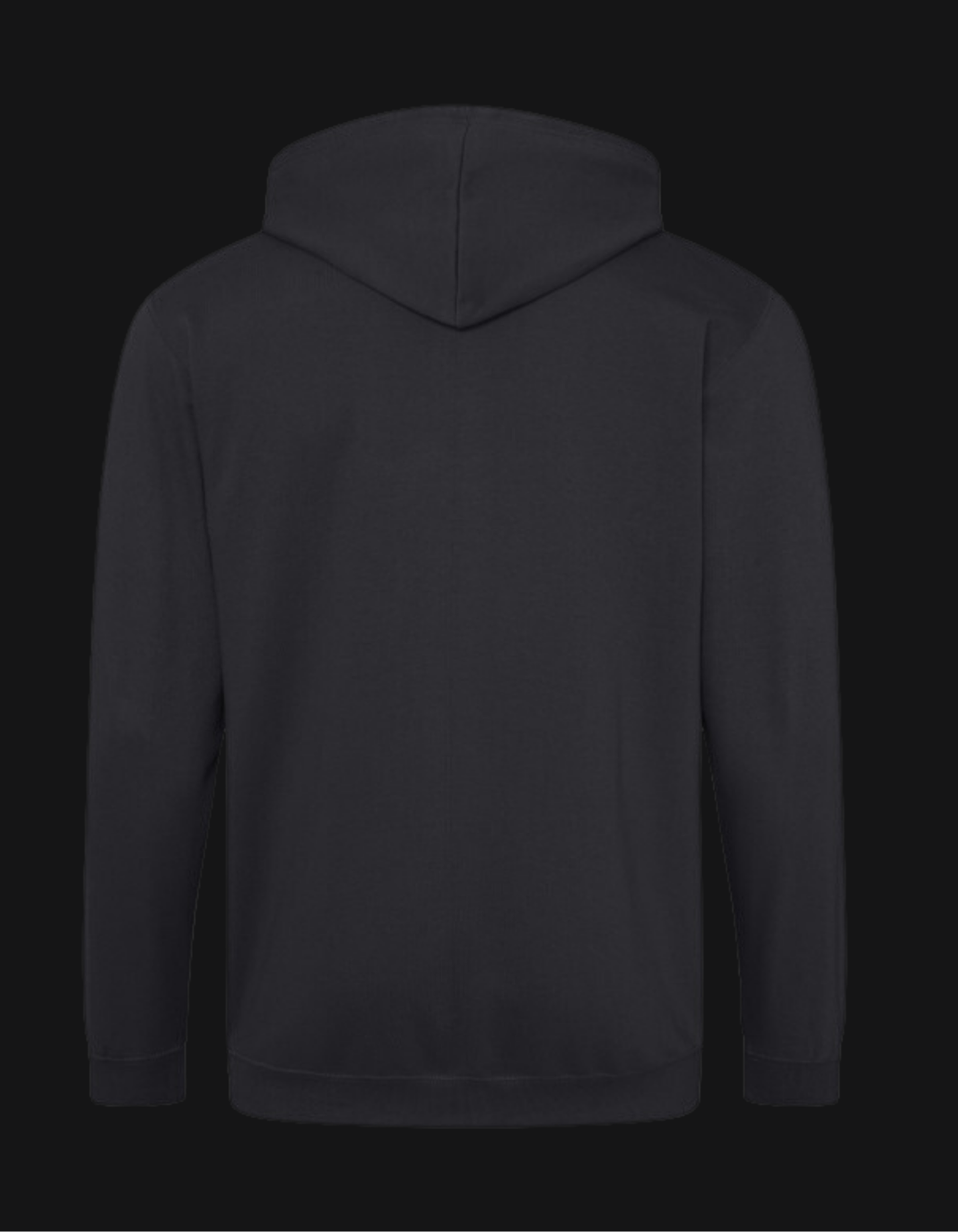 Hoodie Zip UNISEX - Black Smoke