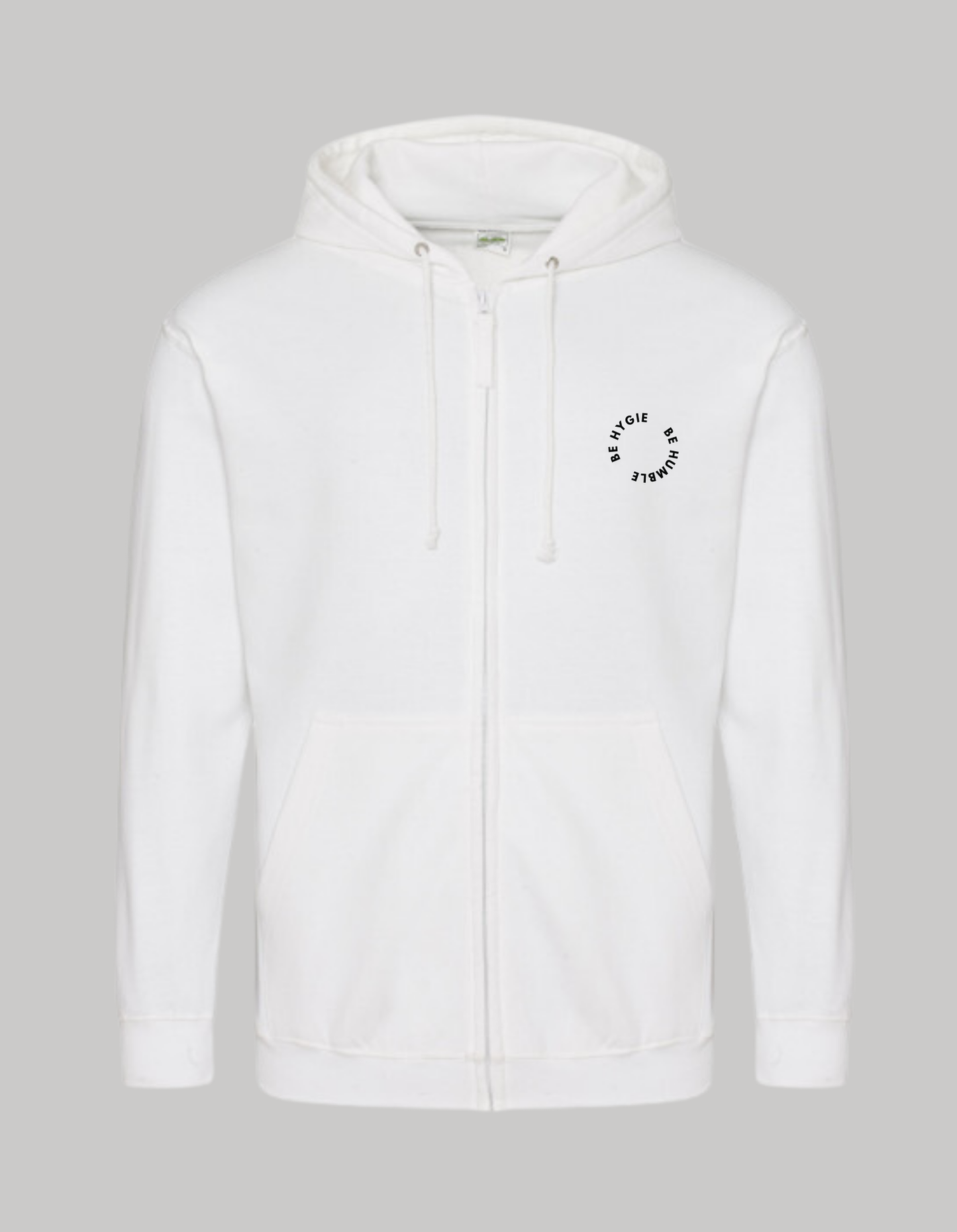 Hoodie Zip UNISEX - Arctic White